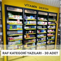 Raf Kategori Yazısı 30 Adet