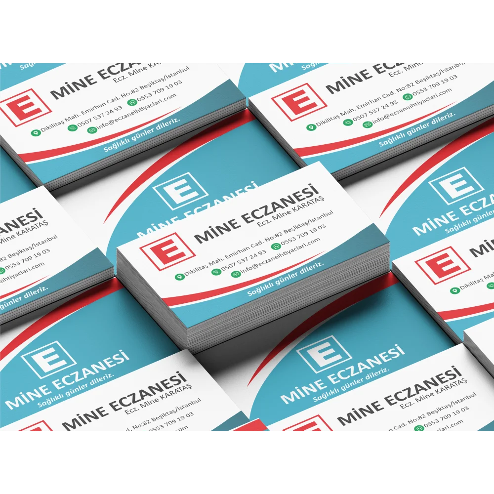 Eczane Kartvizit No:77 1000 Adet
