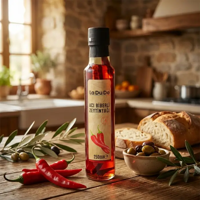 Acı Biberli Zeytinyağı
