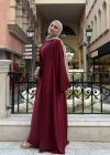 Abaya Takım Bordo