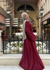 Abaya Takım Bordo