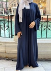 Abaya Takım Lacivert