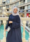 Abaya Takım Lacivert