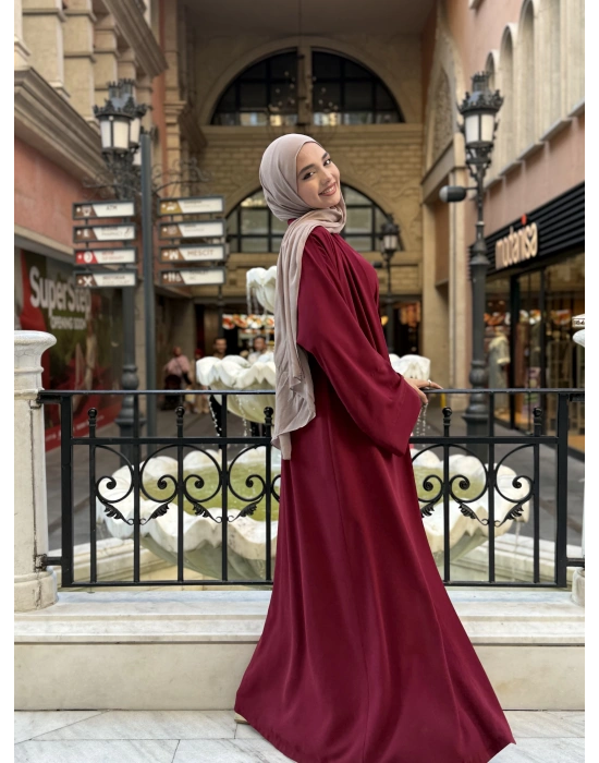 Abaya Takım Bordo