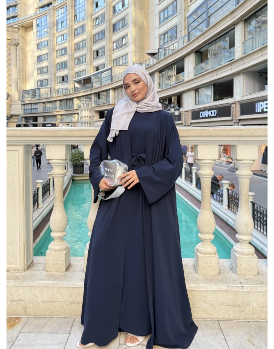 Abaya Takım Lacivert