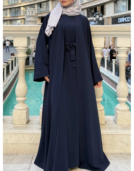 Abaya Takım Lacivert