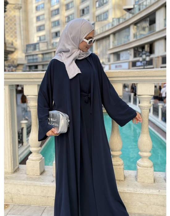 Abaya Takım Lacivert