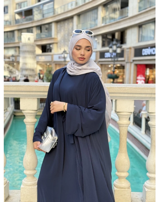 Abaya Takım Lacivert
