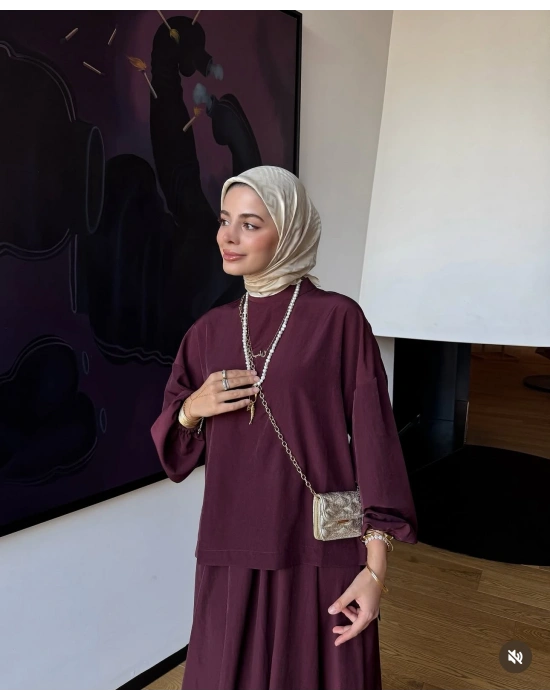 Asel Takım |Bluz Etek Takım