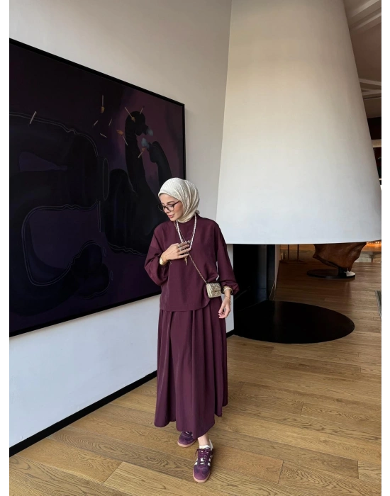 Asel Takım |Bluz Etek Takım