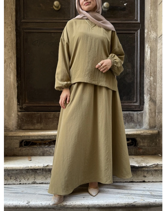 Asel Takım |Bluz Etek Takım