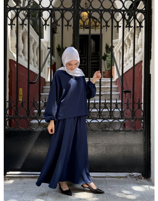 Asel Takım |Bluz Etek Takım