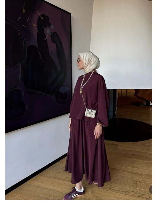 Asel Takım |Bluz Etek Takım