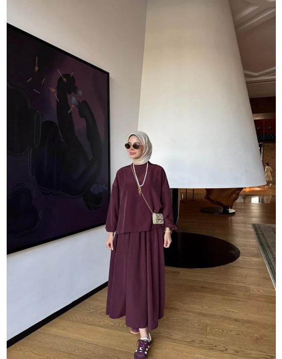 Asel Takım |Bluz Etek Takım