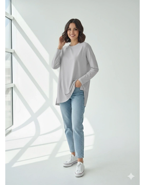 Reglan kol uzun kollu tişört