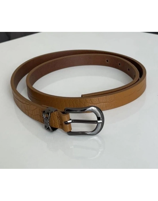 Taba Füme Metal Tokalı Kemer