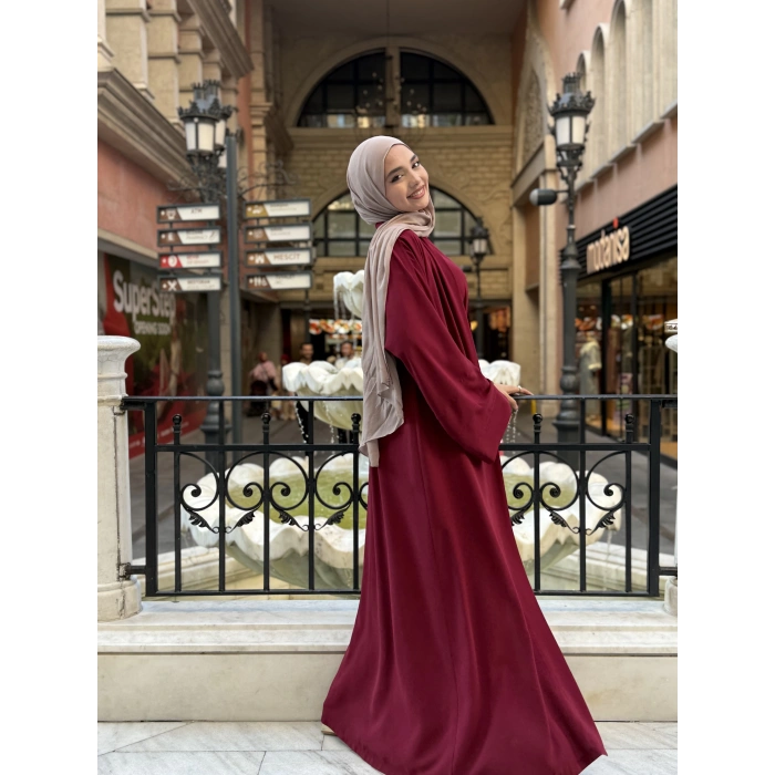 Abaya Takım Bordo