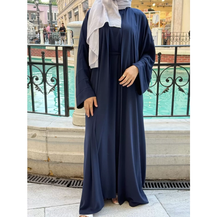 Abaya Takım Lacivert