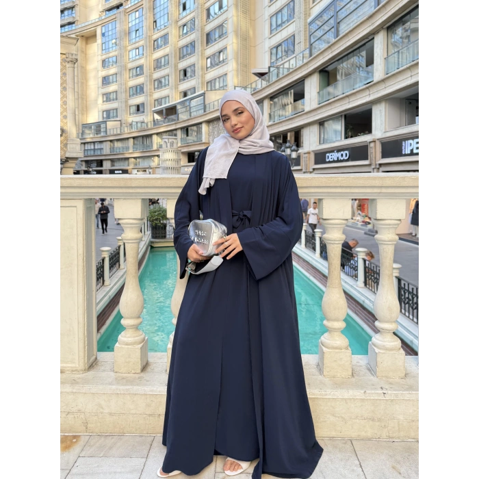 Abaya Takım Lacivert