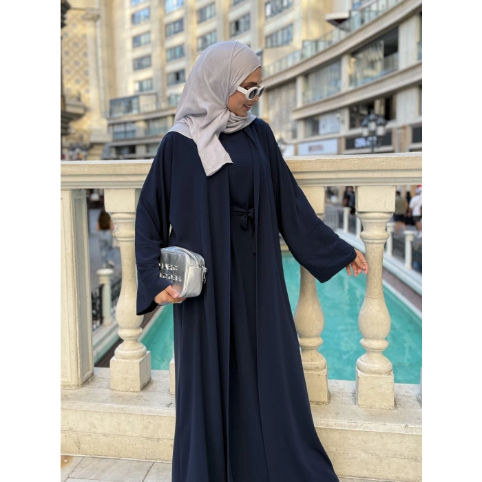 Abaya Takım Lacivert