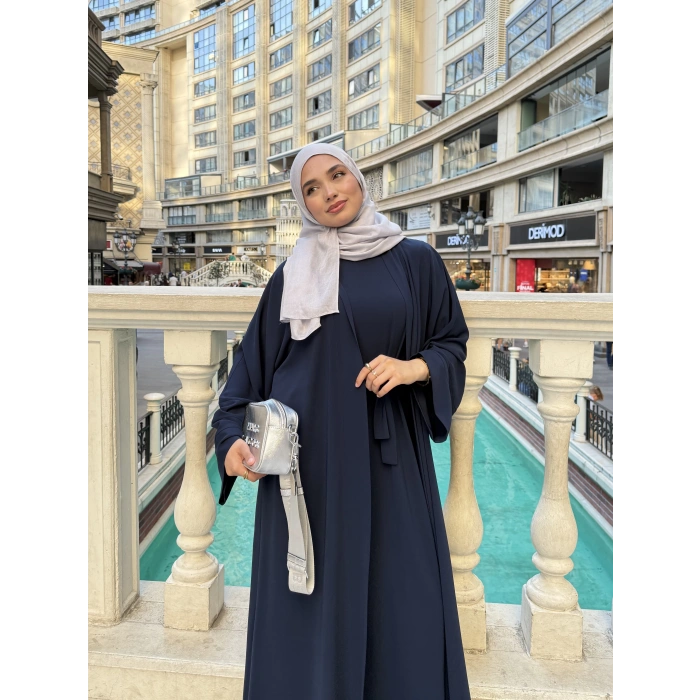 Abaya Takım Lacivert