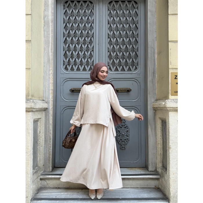 Asel Takım |Bluz Etek Takım