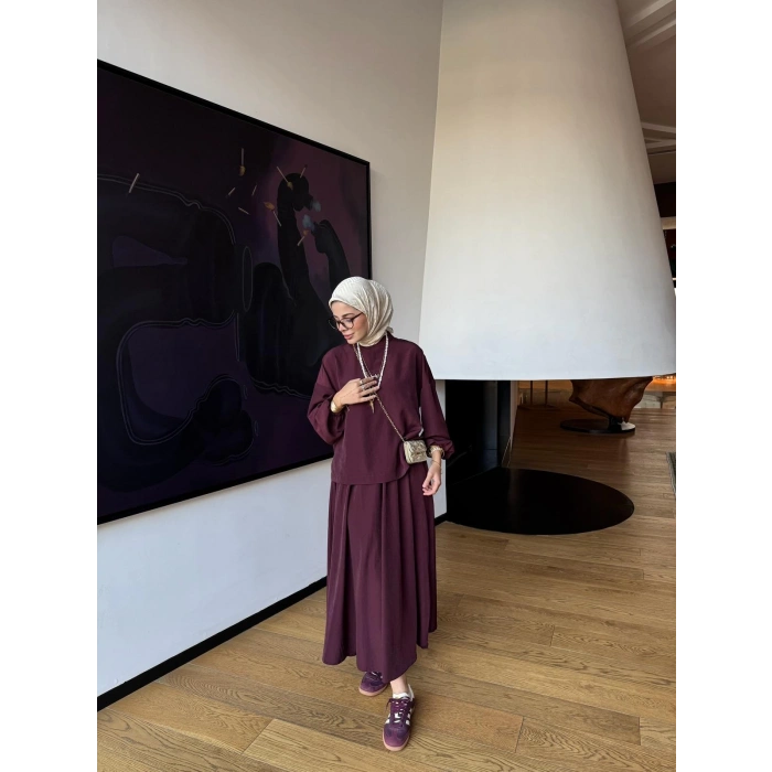 Asel Takım |Bluz Etek Takım