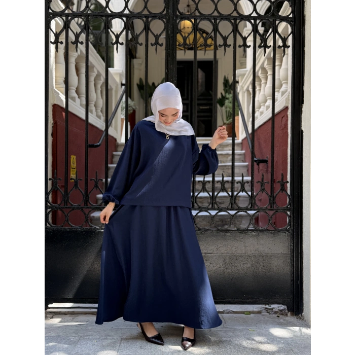 Asel Takım |Bluz Etek Takım