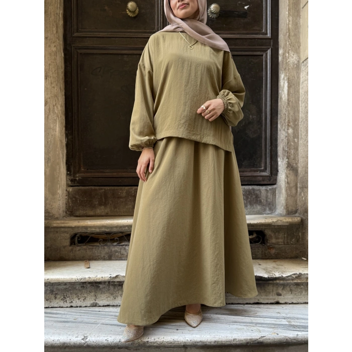 Asel Takım |Bluz Etek Takım