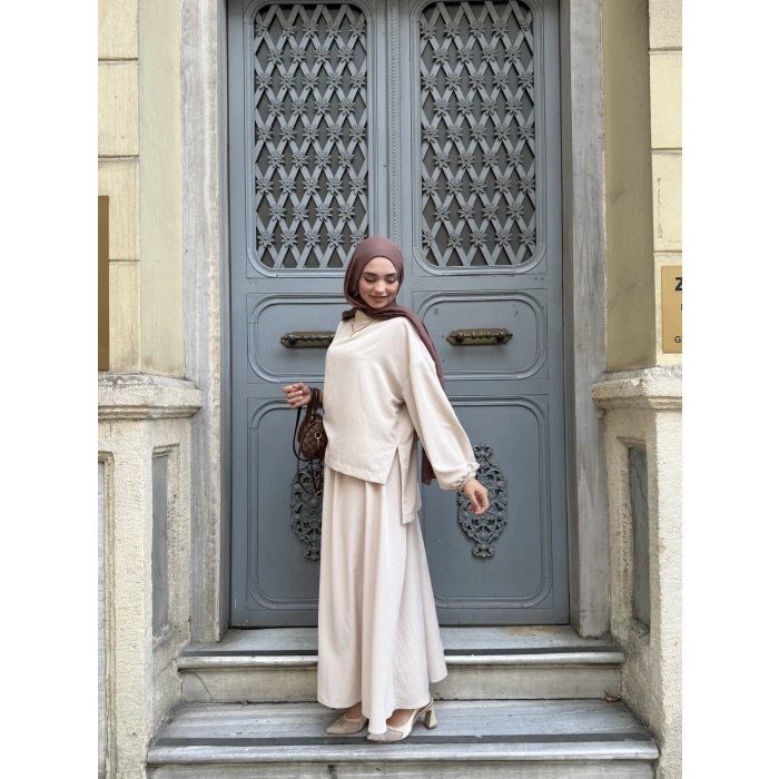 Asel Takım |Bluz Etek Takım