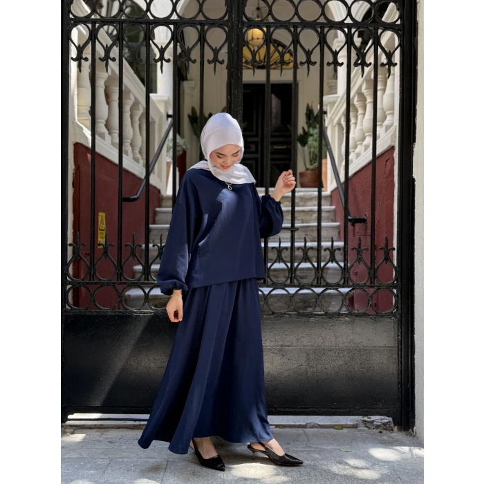 Asel Takım |Bluz Etek Takım