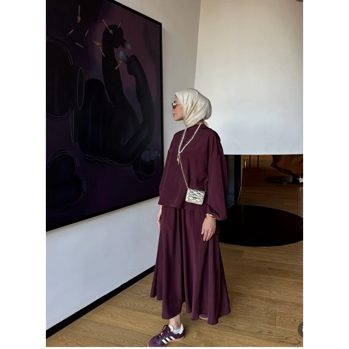 Asel Takım |Bluz Etek Takım