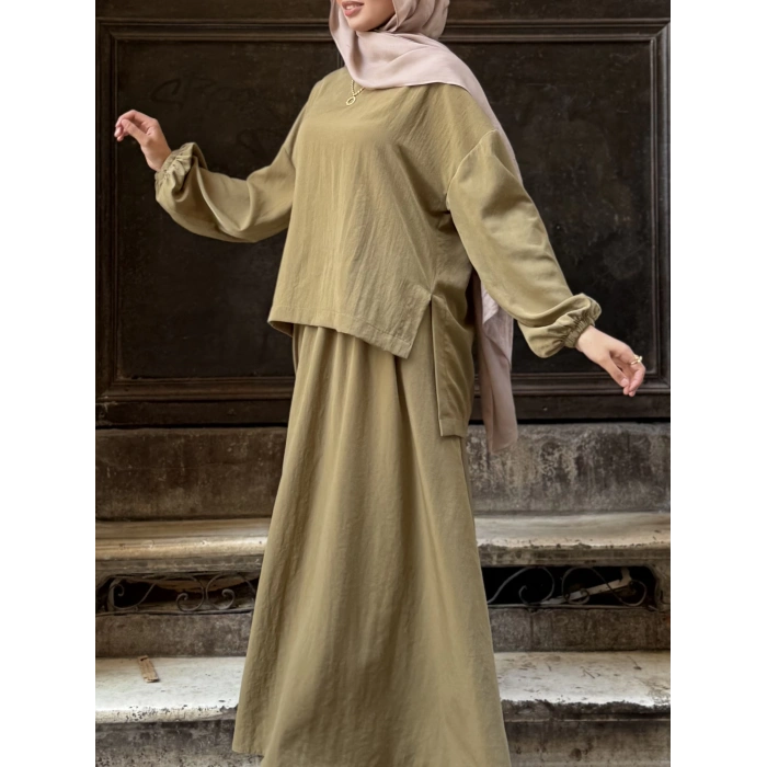 Asel Takım |Bluz Etek Takım