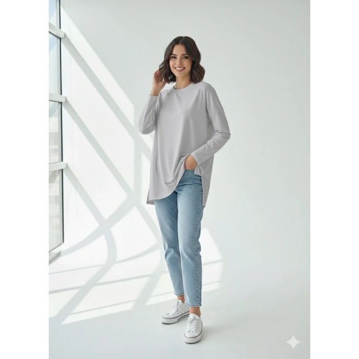 Reglan kol uzun kollu tişört