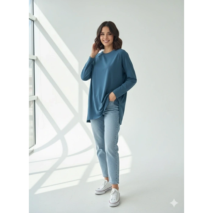 Reglan kol uzun kollu tişört