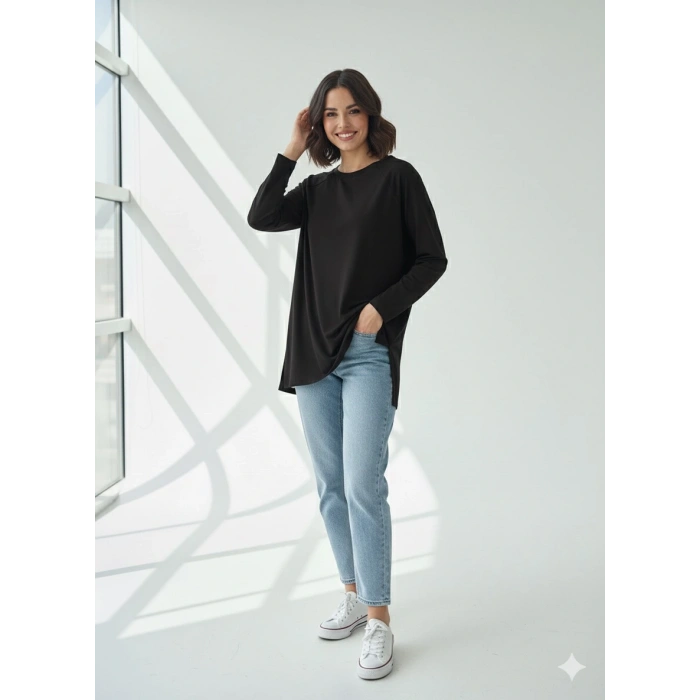 Reglan kol uzun kollu tişört