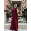 Abaya Takım Bordo