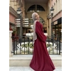 Abaya Takım Bordo