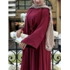 Abaya Takım Bordo