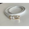 Beyaz Gold Metal Tokalı Kemer