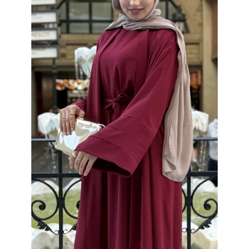 Abaya Takım Bordo