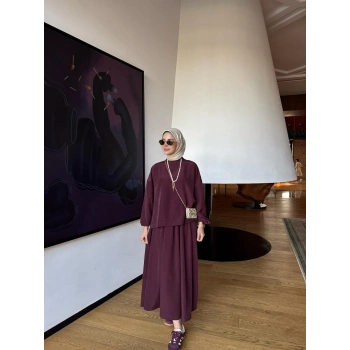 Asel Takım |Bluz Etek Takım