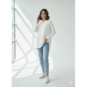 Reglan kol uzun kollu tişört