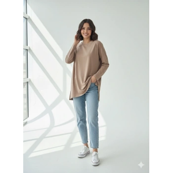 Reglan kol uzun kollu tişört