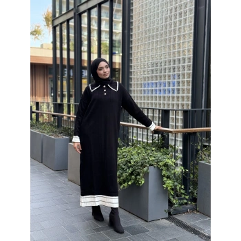 Yakalı Triko Elbise