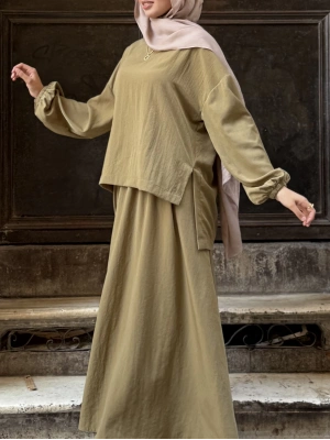 Asel Takım |Bluz Etek Takım