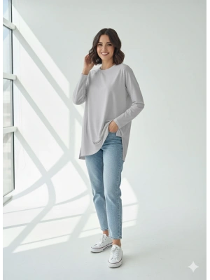 Reglan kol uzun kollu tişört