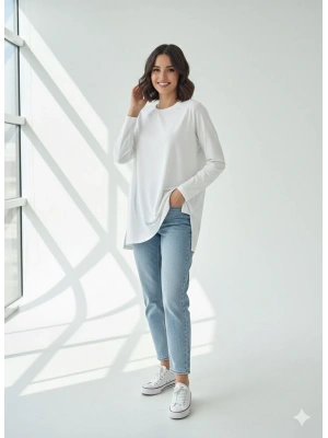 Reglan kol uzun kollu tişört