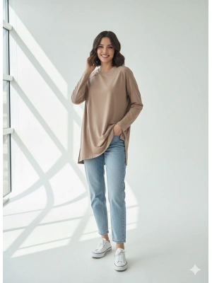 Reglan kol uzun kollu tişört