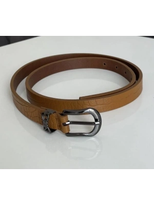 Taba Füme Metal Tokalı Kemer